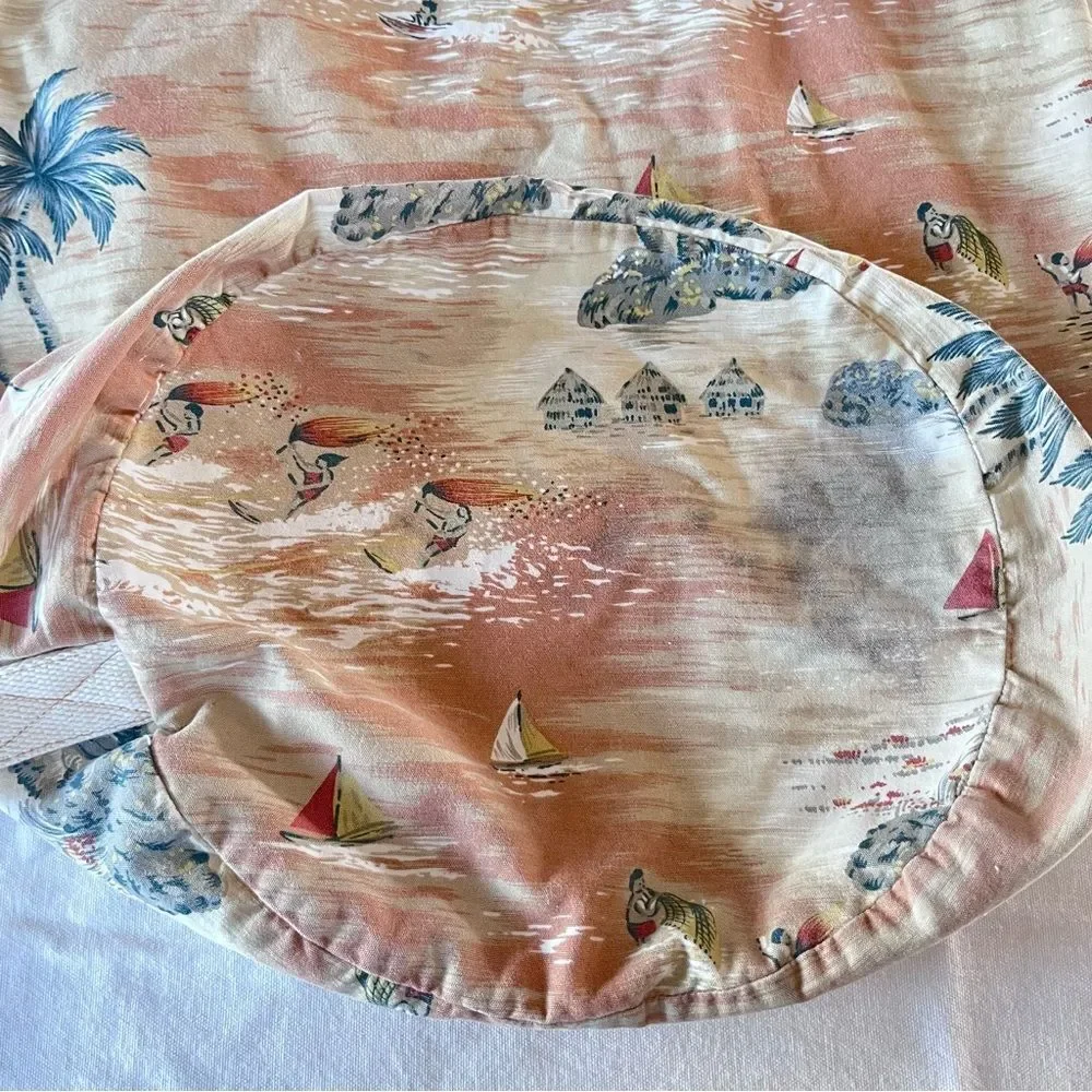 Vintage 90’s Tommy Bahama XL Cotton Drawstring Sling Bag